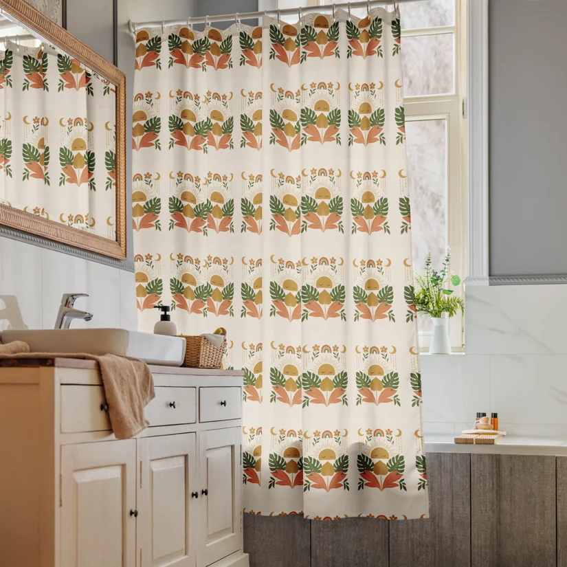 boho shower curtain