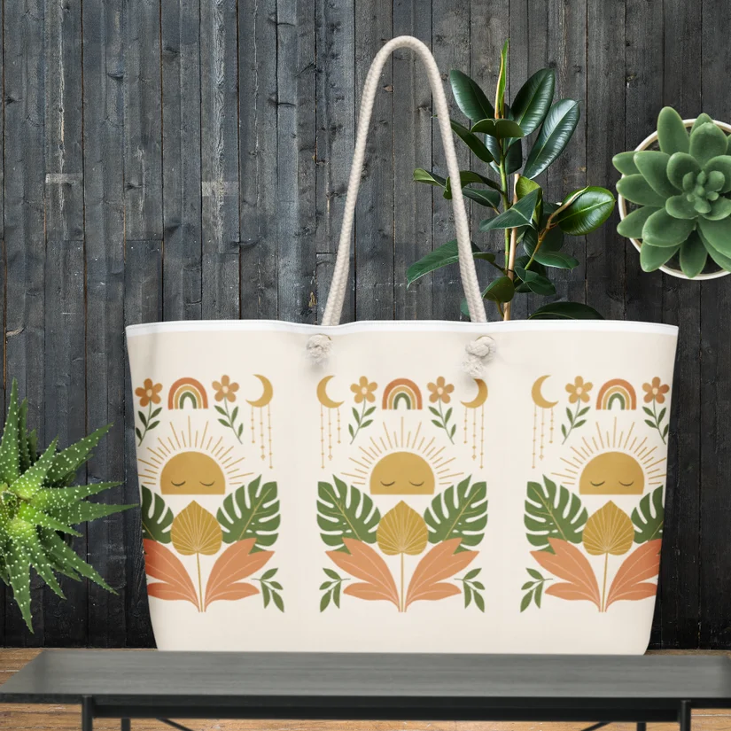 boho weekender bag