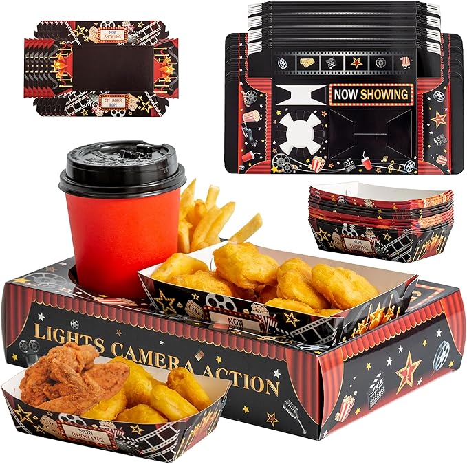 movie snack box with beverage